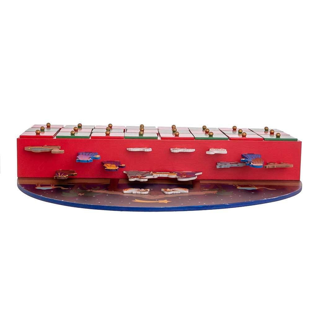 Kurt Adler Wooden Nativity Advent Calendar